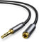 UGREEN Câble Extension Audio Rallonge Jack 3.5mm Mâle vers Femelle avec Embouts Aluminium Compatible avec Casque Ecouteur Haut Parleur Autoradio TV Smartphone Tablette PC MP3 PC Enceinte (3M)