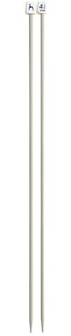 Pony Enkeländade klassiska stickpinnar, aluminium, 40 cm långa x 4,50 mm