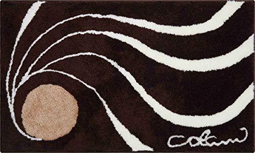 Grund COLANI Exklusiver Designer Badteppich 100% Polyacryl, ultra soft, rutschfest, ÖKO-TEX-zertifiziert, 5 Jahre Garantie, Colani 18, Badematte 70x120 cm, braun