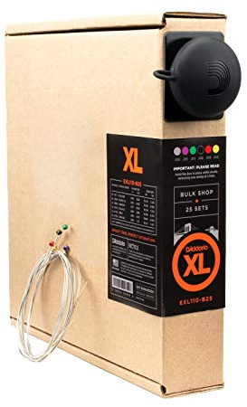 D'Addario EXL110-B25 Nickel Wound Electric Guitar Strings, Regular Light, 10-46, 25 Sets
