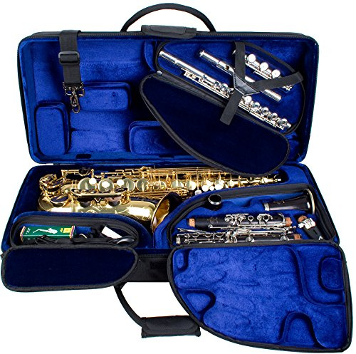 Protec PBTRIALT TRI-PAC-Gehäuse für Altsaxophon, Klarinette und Flöte