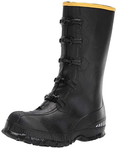 LaCrosse Men's ZXT Overshoe Buckle Wedge 14 Hand-laid premium ZXT Rubber for durable, Adjustable Secure Buckle Closure, Durable Slip-Resistant Wedge Sole, Black - 10 M