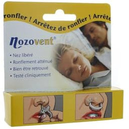 Nozovent Stop Snoring - 2 Ortesi l Dilatatore nasale anti russamento | Arresta il russamento nasale l Migliora la respirazione l Contro la congestione nasale e l'apnea notturna (Medio)