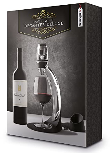 Mikamax – Magic Wine Decanter Deluxe – Decantador de vino – Jarra de vino – Oxigenador de vino – Aireador de vino - apto para el lavavajillas – Caja de regalo – Accesorios de vino – Regalo de lujo