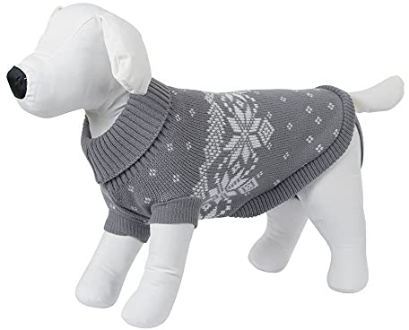 Kerbl Pet Pullover Lillehammer, Grau/weiß, 25 cm