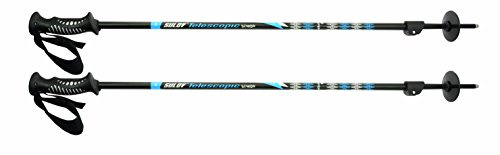 SULOV Teleskop - Bastones de esquí, Unisex, Teleskop Skistöcke, Azul, 90-145 cm