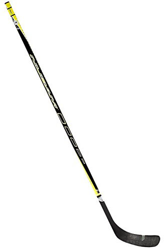 Nijdam Eishockeyschläger aus Glasfaser (155 cm||schwarz fluorgelb silber)