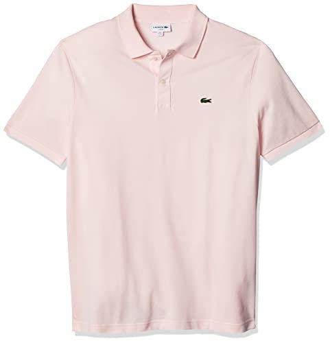 Lacoste Polo da uomo Slim Fit L12.12 a maniche corte in piqué, Rosa chiaro, 3XL