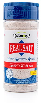 Redmond Real Sea Salt - Natural Unrefined Gluten Free Fine, 10 Ounce Shaker (1 Pack)