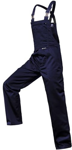 Unbekannt Arbeits-Latzhose in Marineblau, 64