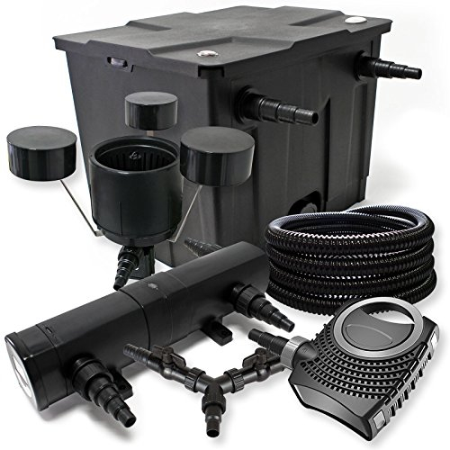 Filterset för 12 000 l damm 36 W dammklarare NEO8000 70 W pump 25 m slang Skimmer CSP250