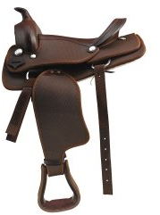 Sattel Western PU – braun, braun
