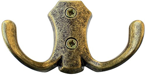 KeyMet GmbH Garderobenhaken Kleiderhaken Haken Wandhaken 47 Alt Messing