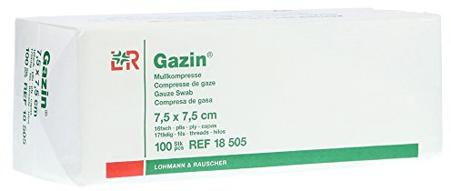 GAZIN Mullkomp.7,5x7,5 cm unsteril 16fach Op 100 St