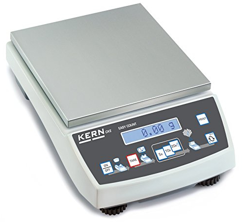 KERN Selbsterklärende Zählwaage mit Laborgenauigkeit, Zählauflösung 320.000 Punkte, 3,6 kg Wägebereich, 0,01 g Ablesbarkeit, 0,01 g Reproduzierbarkeit, 0,05 g Linearität