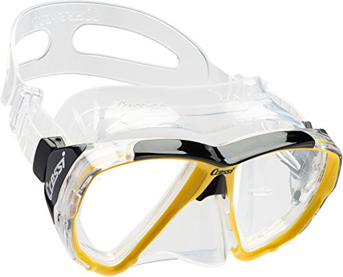 Cressi Big Eyes Scuba Diving and Snorkeling Mask - Yellow