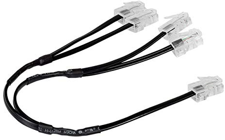 Cordon de brassage LEGRAND quadruple RJ45 téléphone pour réseau multimédia