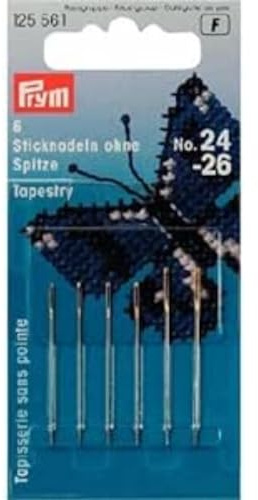 Prym - Prym Blunt-Tip Blandad Silver No.24-26 Tapestry Nålar - 1 St