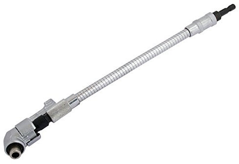 250MM OFFSET SCREWDRIVER BIT HOLDER FLEXI ANGLED DRILL EXTENSION 1/4 HEX DRIVE