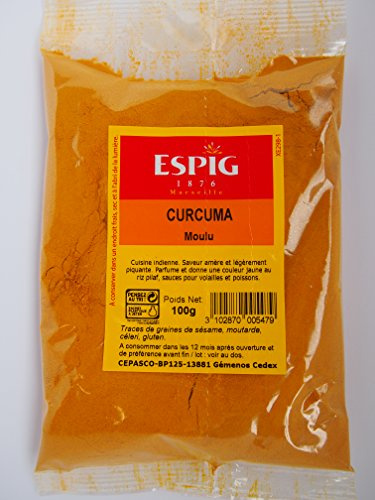 CURCUMA Poudre - Moulu 100 grammes en sachet , EXCELLENTE QUALITE
