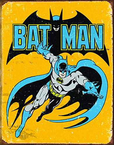 Poster Discount Batman Retro Tin Sign, 13x16, 13x16