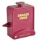 Drakes Pride Rinklock 12ft String Measure with belt Clip and Calipers - Maroon