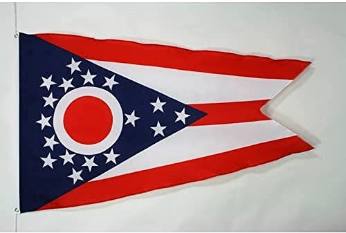 BANDIERA OHIO 150x90cm - BANDIERA STATO AMERICANO – USA - STATI UNITI 90 x 150 cm - AZ FLAG
