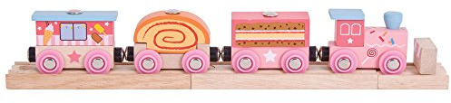 Bigjigs Rail Sweetland Express Train - Other Major Wooden Rail Brands are Compatible