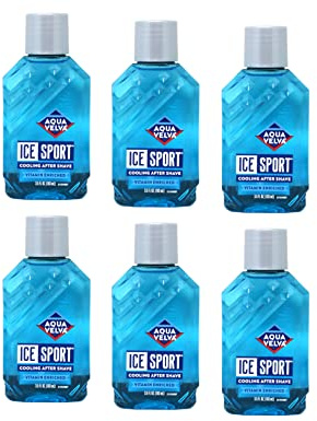 Aqua Velva Ice Sport Cooling After Shave 3.50 Ounce (Value Pack of 6)