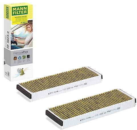 MANN-FILTER FP 3023-2 Innenraumfilter/Kabinenluftfilter - FreciousPlus Biofunktionaler Pollenfilter - (2er Set) für Pkw + Transporter