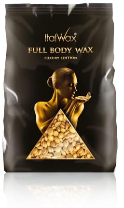 Italwax Luxury Full Body – 1Kg - Perline di cera per la depilazione a caldo senza strisce - Formulazione sintetica ideale per le pelli sensibili – Idonea per la depilazione di tutte le parti del corpo