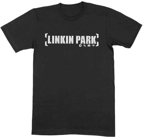 Rock Off officially licensed products Linkin Park Bracket Band Logo T Shirt