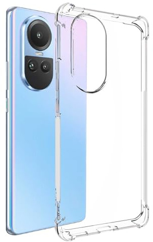 mtb more energy® Case Soft Armor Coque de protection en TPU pour appareil photo Oppo Reno10 5G, Reno10 Pro 5G avec coins renforcés et protection de l'appareil photo 1,5 mm