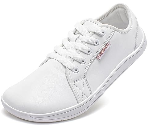 HOBIBEAR Womens Mens Wide Minimalist Barefoot Fashion Trainers Zero Drop Shoes Lightweight Comfortable