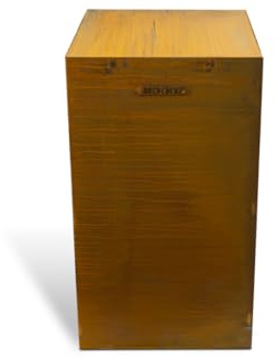 MOODZ Outdoor levande bas för eldskål till 100 cm – bas av cortenstål – designbas för trädgård – 45 x 45 x 80 cm