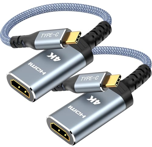 Highwings USB C HDMI Adapter 4K@60Hz 2Pack,Thunderbolt 4 für iPhone 17 Pro
