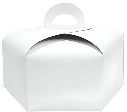 GLOTOMANIA SL CAJA PARA TARTA HEXAGONAL BLANCA CON ASA - 40 CM Ø (3)