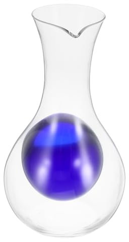 HEALEEP Decanter Per Sakè e Vino Con Tasca Per Ghiaccio Design Giapponese Creativo Trasparente Alta Qualità Per Home Bar e Ristoranti Per Appassionati Di Vino