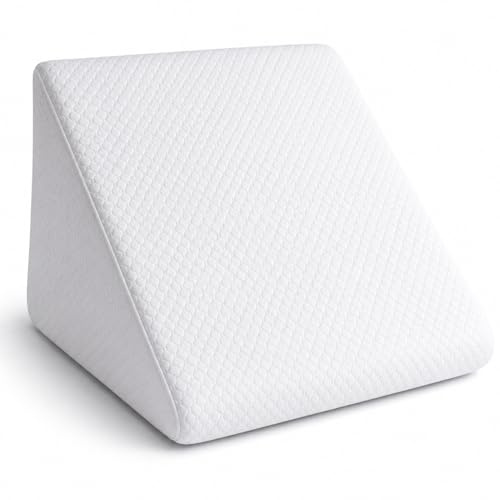 VELOSSIA Almohada cuña antireflujo Adulto 30×40×48 cm, cojín Triangular ortopédico para Dormir Elevado, Mejorar la Postura, elevar colchón y piernas, Pillow for Sleeping, Almohadas de Lectura