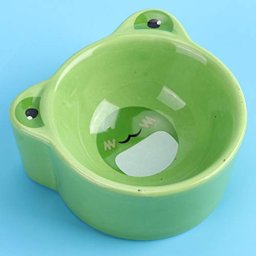 Zerodis Herramientas de Alimentación para Mascotas Pequeñas, Forma de Animal de Dibujos Animados, Compacto, sin Derrames, Plato de Agua para Mascotas Pequeñas como Jerbos, Ratones, Conejillos de