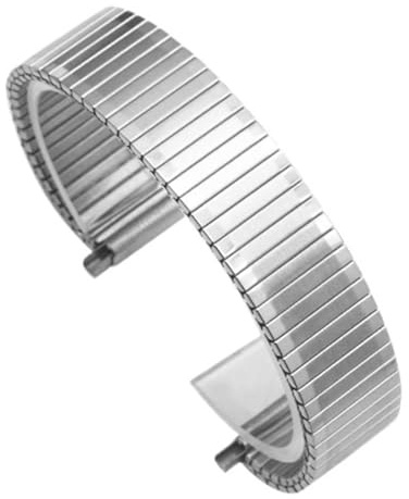 16-22mm Herr Dam Armband Elastisk Stretch Metallrem Rostfritt Stål Universal Ersättningsarmband