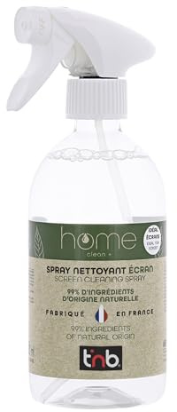 T’nB - Spray De Nettoyage Multi Surface, Nettoyant Ecran pour TV, Tablette, PC/Ordinateur Portable, Smartphone, LCD, LED, Spray aux Huiles Essentielles - 500 ml