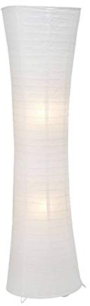 Brilliant Lampe Becca Standleuchte weiß | 2x A60, E27, geeignet für Normallampen (nicht enthalten) | Mit Fußschalter