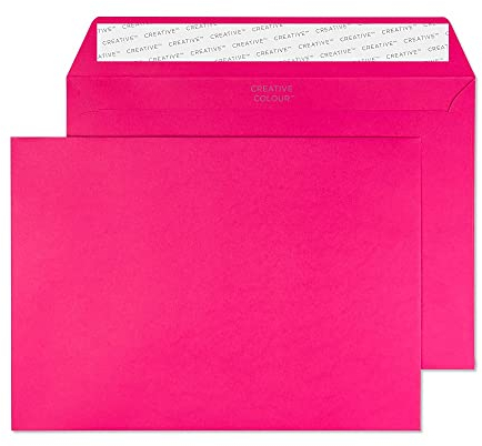 Blake Creative Colour C5 162 x 229 mm 120 gsm Peel & Seal Wallet Envelopes (45342) Shocking Pink - Pack of 25