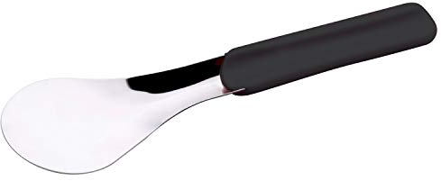 Piazza Spatola per Dolci e Gelato 25 cm in Acciaio Inox e Plastica - Paletta Gelato Professionale per Gelaterie, Bar, Pasticcerie e Ristoranti dal Design Moderno Made in Italy
