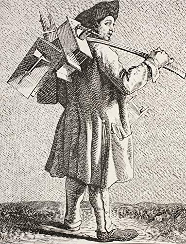 Posterazzi DPI1904383LARGE A Rat Catcher with His Traps in 18Th Century XVIII Siecle Institutions, Usages Et Costumes, Published Paris 1875 Photo Print, 24 x 32, Multi