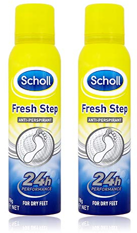 Scholl Fresh Step Anti-Perspirant Foot Spray, 150ml (Pack Of 2)