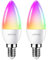 ANWIO E14 Smart LED Lampe, Alexa Smart Dimmbar Glühbirnen RGB, 5W ersetzt 40W, 470LM, WiFi LED Birne Kerzen C37, kompatibel mit Alexa, Echo and Google Assistant, dimmbar via Tuya App (2er Pack)