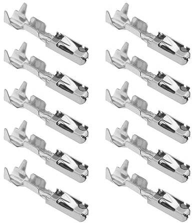 VGOL 50pcs Contacts à Sertir de Micro Minuterie Câblage Bornes de Réparation à Sertir Connecteur de Broches pour Section de Câble 0,5mm² à 0,75mm² Modèle 5-963715-1