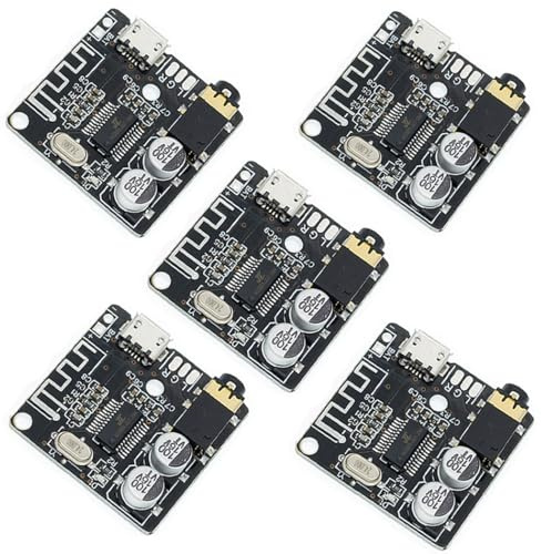 Hailege 5 st MVHM-314 MP3 förlustfri Bluetooth 5.0 audio dekoder kort bluetooth trådlös mottagarkort stereo musikavkodningsmodul micro USB